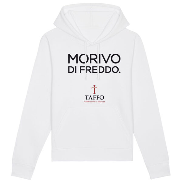 FELPA CAPPUCCIO MORIVO DI FREDDO white