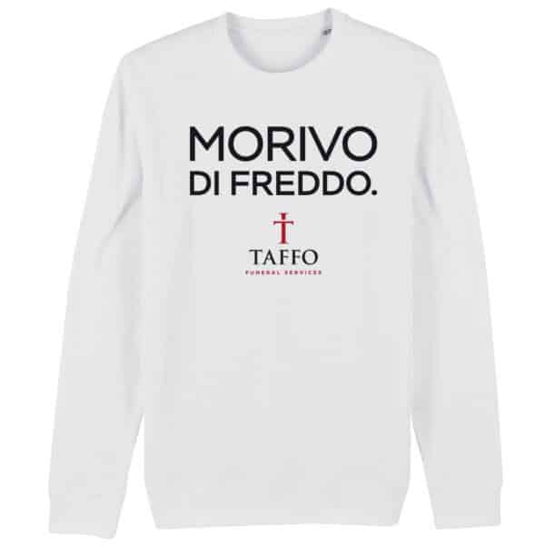 Felpa Girocollo Morivo Di Freddo White