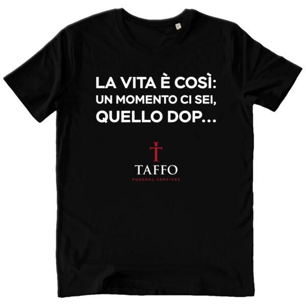 T shirt unisex la vita e' cosi' black