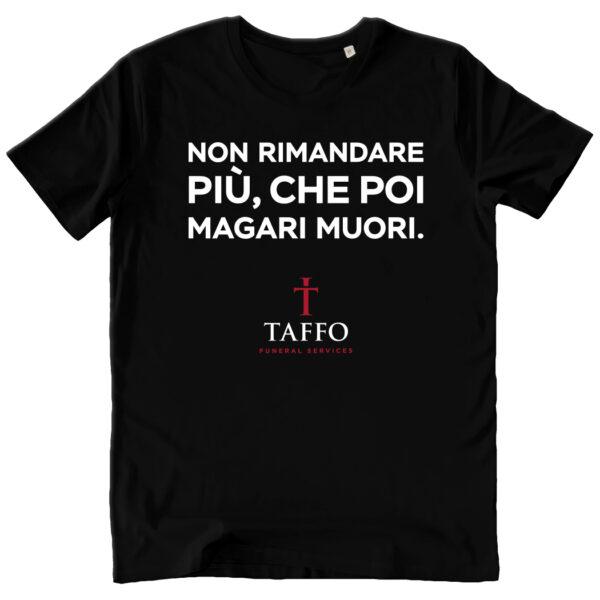 T Shirt Unisex Non Rimandare Black