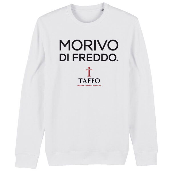 FELPA GIROCOLLO MORIVO DI FREDDO white