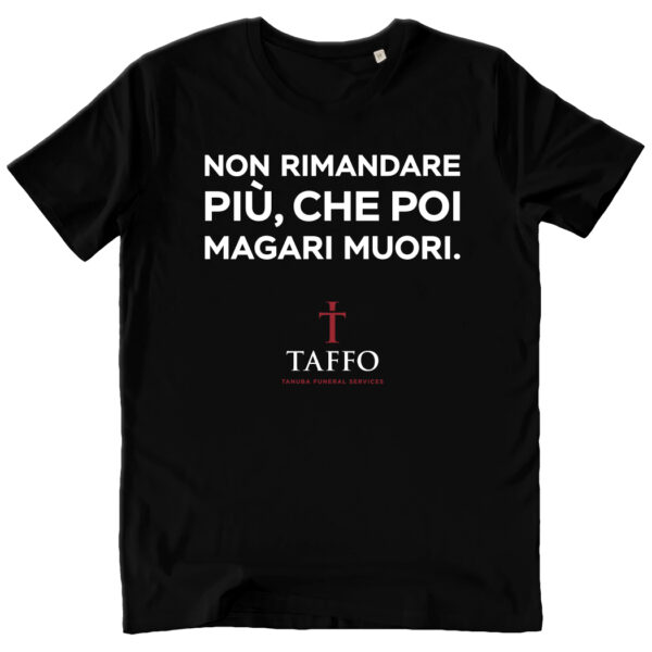 T SHIRT UNISEX NON RIMANDARE black