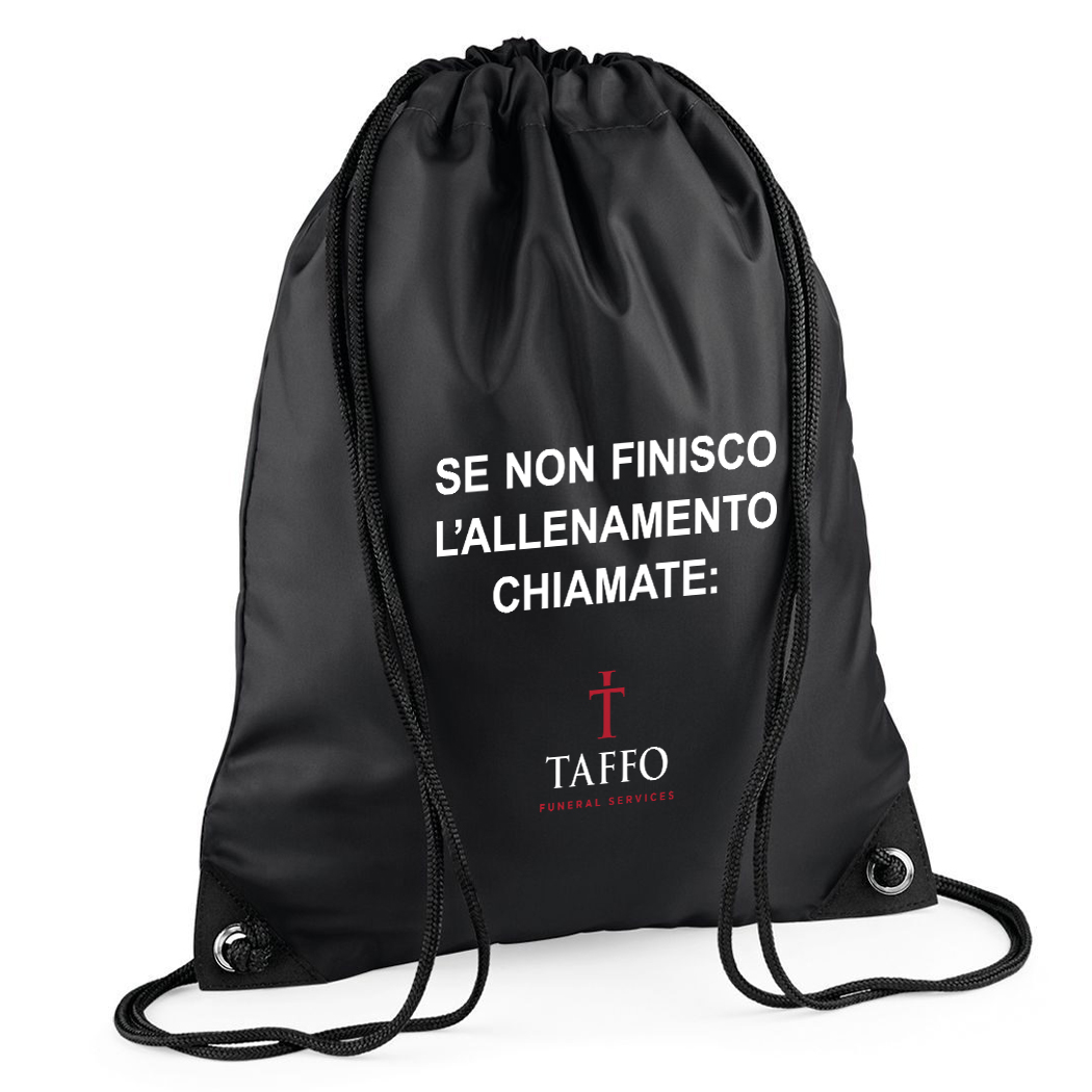 Gym Bag Se Non Finisco L'allenamento Black