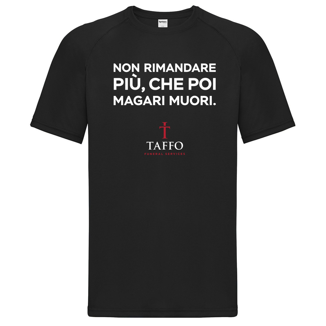 T shirt poly non rimandare black