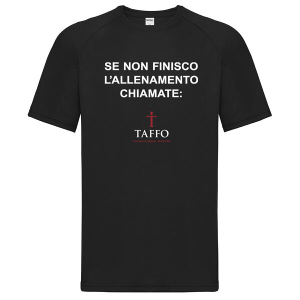 T SHIRT POLY SE NON FINISCO L'ALLENAMENTO black