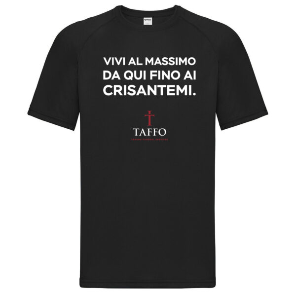 T SHIRT POLY VIVI AL MASSIMO black
